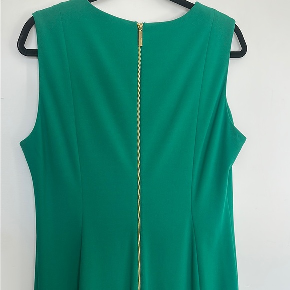 Calvin Klein Green Ruffled Sheath Mini Dress 14 - Picture 8 of 8